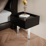 Load image into Gallery viewer, Luxury Smart Nightstand Bedside Table with Scratch-Resistant Leather &amp; LED Lighting
