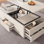 Load image into Gallery viewer, Multifunctional Lift-Top Coffee Table 2-in-1 Dining and Work Desk for Small Spaces
