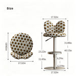 Load image into Gallery viewer, Modern Upholstered Adjustable Bar Stool with Petal Back 1 Piece
