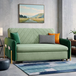 Load image into Gallery viewer, light green sofa bed
