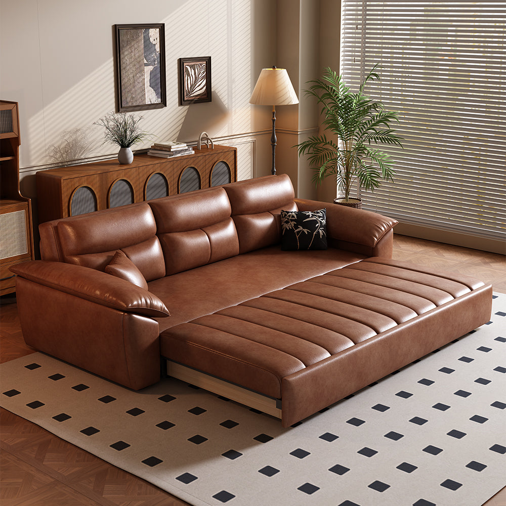 89.7'' cat scratch-resistant convertible sofa bed with hidden storage