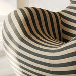 Load image into Gallery viewer, Modern Sculptural Striped Accent Chair Artistic Lounge Chair
