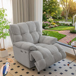 Load image into Gallery viewer, Electric Power Recliner Chair with Massage Heat Rocking Swivel &amp; Vibration

