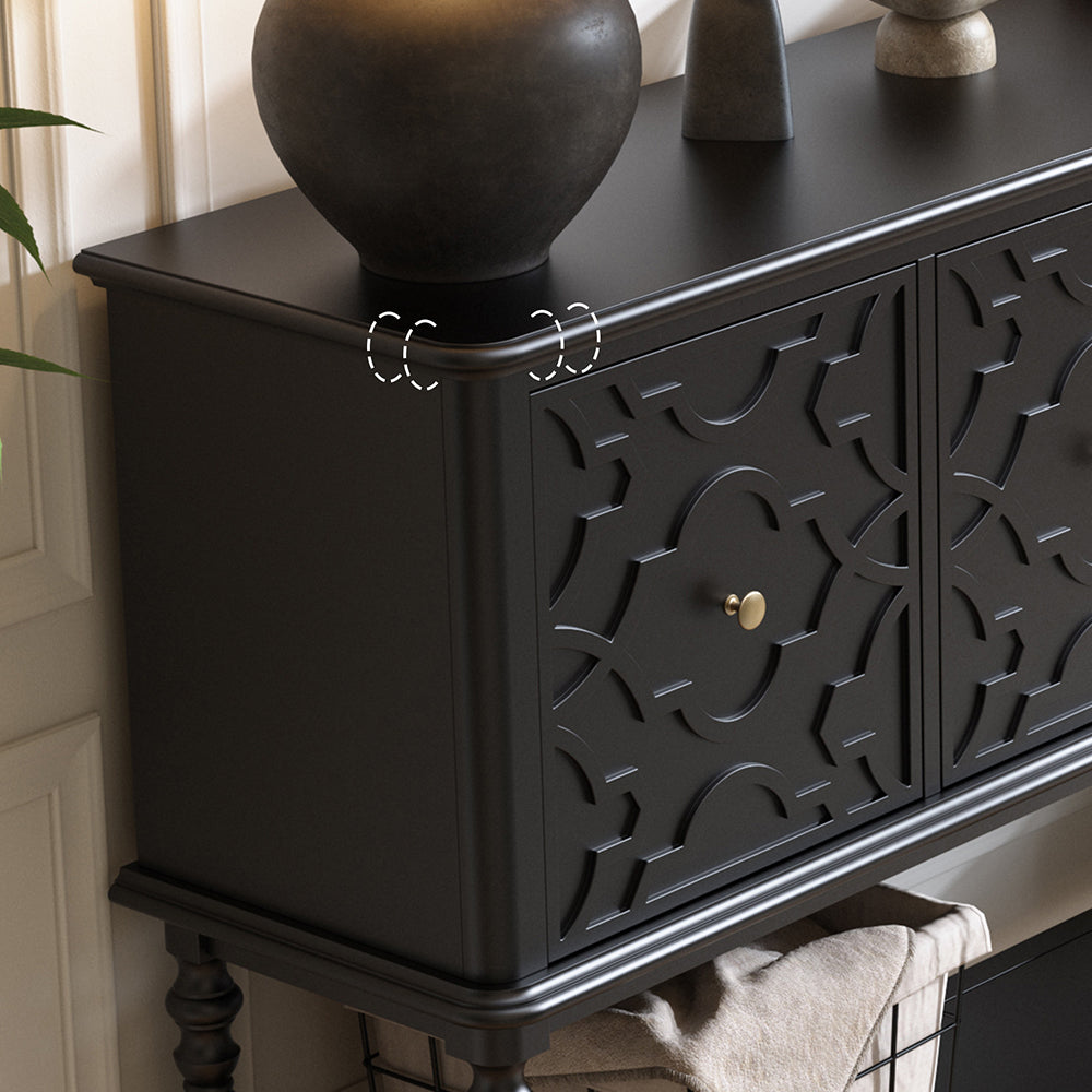 Retro Traditional Storage Sideboard Buffet for Home Entry