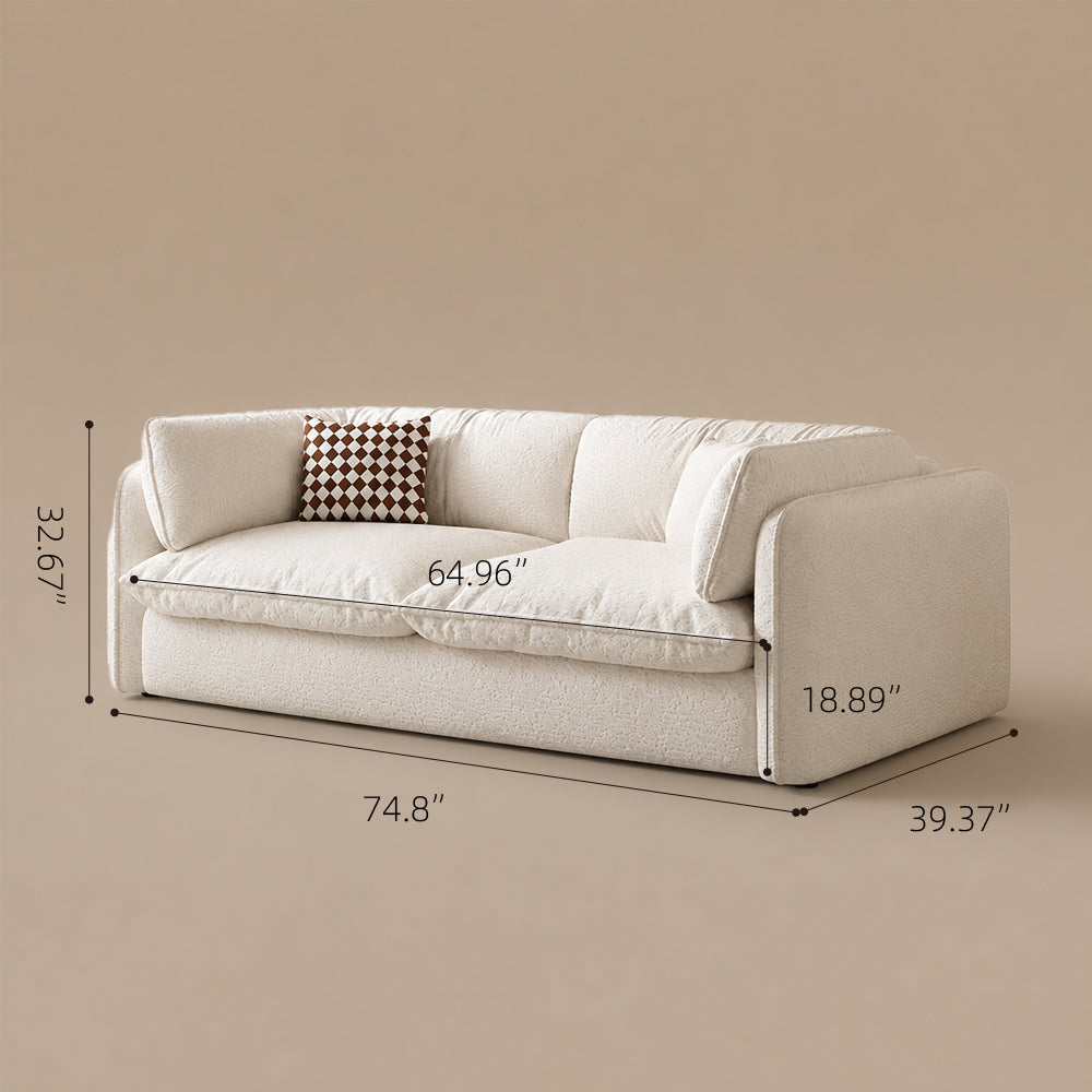 Convertible Sofa Bed with 3.9" Thick Mattress Space-saving Sleeper Sofa