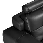 Load image into Gallery viewer, 130.7'' Modern Power Reclining Sectional Sofa Black Genuine Leather Deep Seat Electric Lounge Sofa with Chaise
