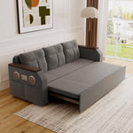 Load image into Gallery viewer, 83'' Modern Convertible Sofa Bed with Storage Contemporary Upholstered Sleeper Sofa
