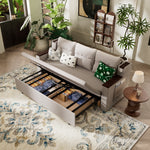 Load image into Gallery viewer, 83'' 3-Seater Pull-Out Sleeper Sofa with Storage &amp; USB Port
