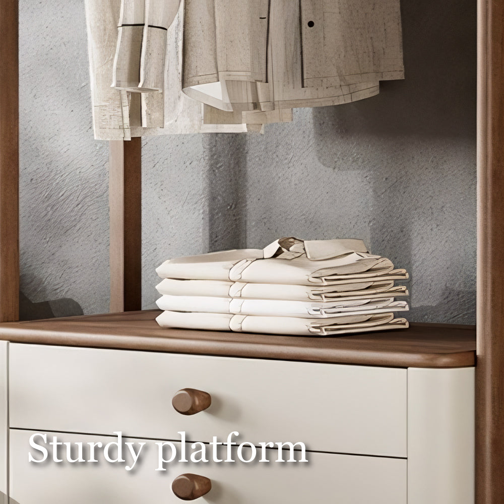 Coat Rack with Storage Drawers Modern Minimalist Design Versatile Hanging Storage Solution