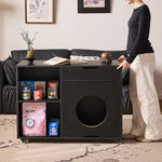 Load image into Gallery viewer, Modern Pet House Side Cabinet Wooden Storage End Table Multi Functional Design
