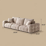 Load image into Gallery viewer, Modern Tufted Chenille Sofa with Deep Adjustable Seating
