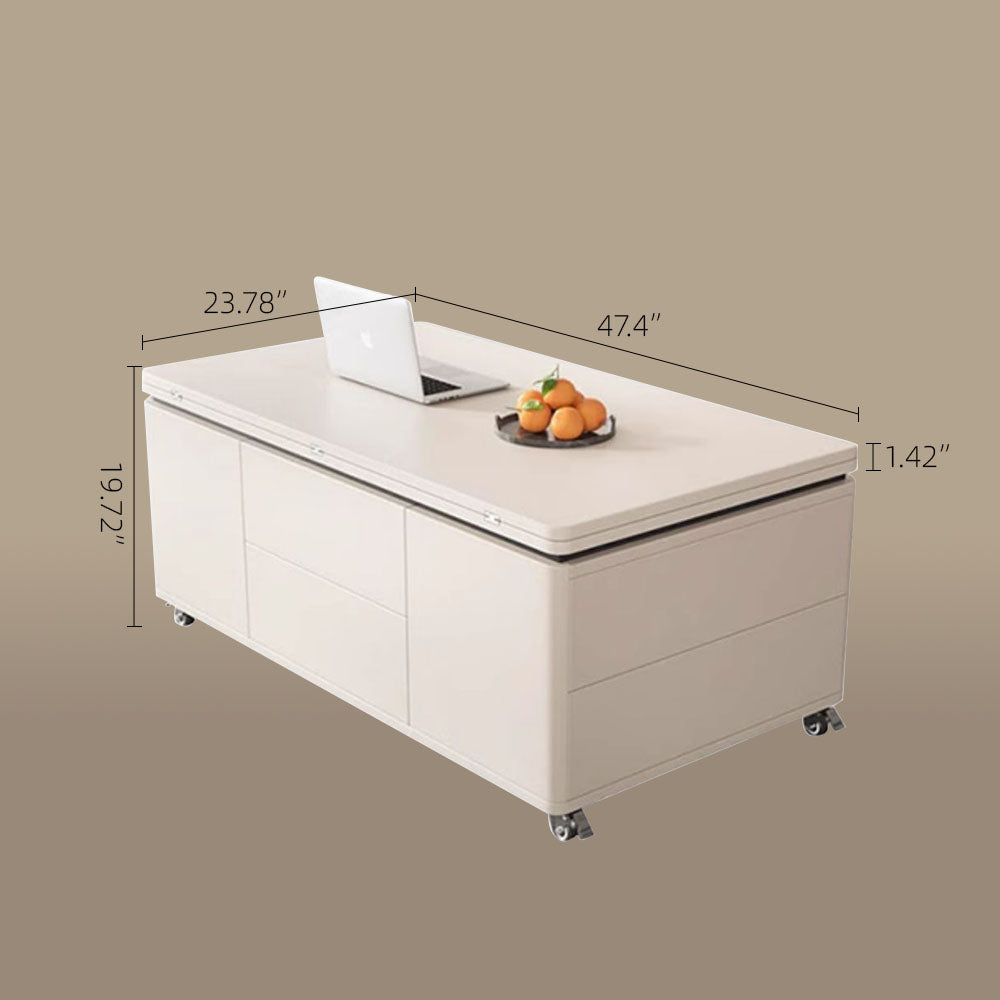 Multifunctional Lift-Top Coffee Table 2-in-1 Dining and Work Desk for Small Spaces