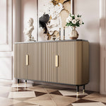 Load image into Gallery viewer, 59'' Modern Luxury Elegant Gray and Gold Sideboard with Shelves
