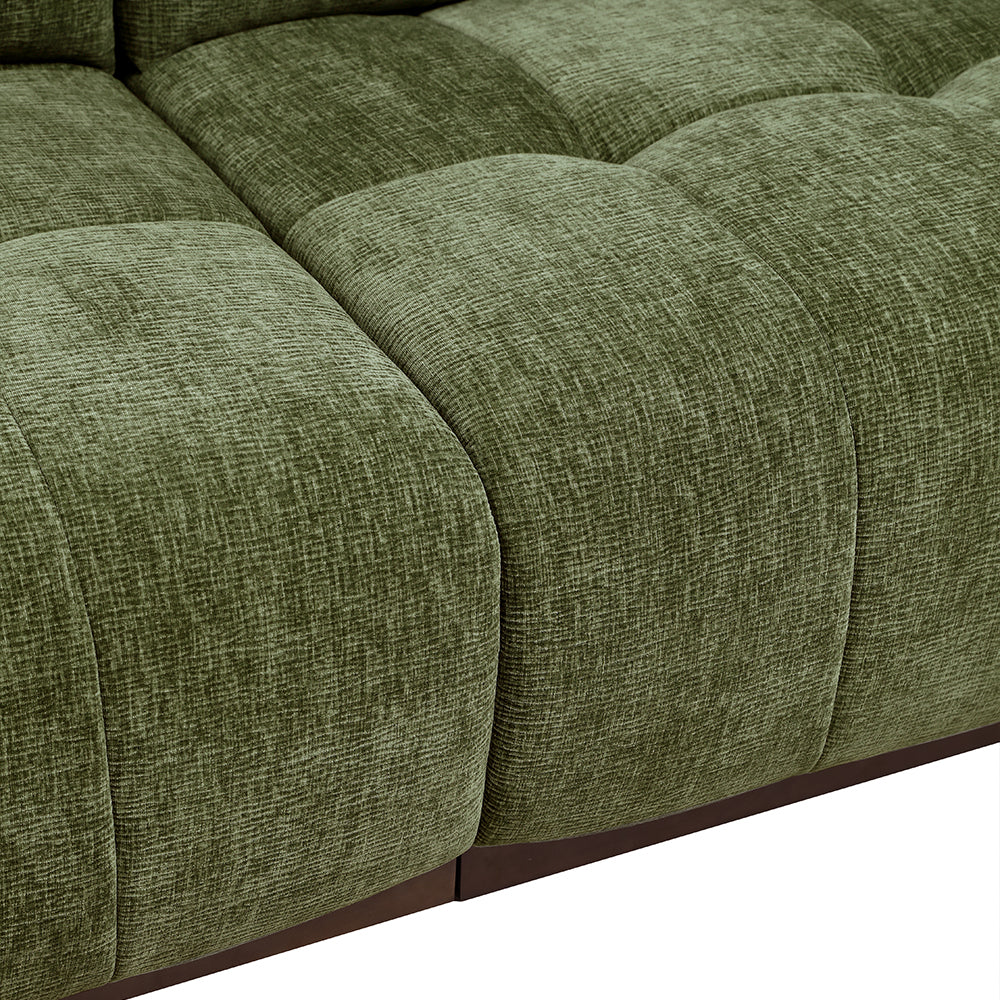 126.7'' Modern Power Reclining Fabric Sofa Remote Control Adjustable Deep Seat Lounge Couch