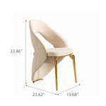 Load image into Gallery viewer, 1 PC Sculptural Curved Back Channel Stitch High End Dining Side Chair

