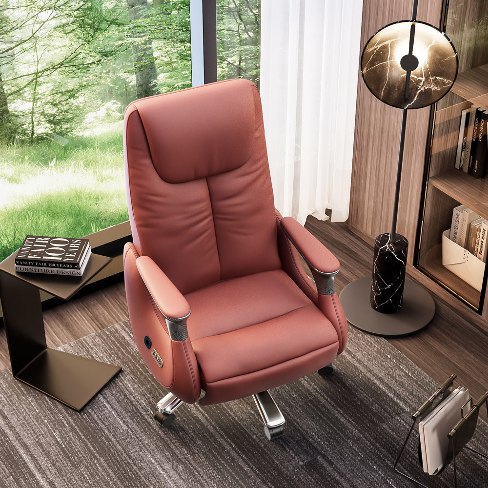 Luxury Ergonomic Massage Chair with Heating Ventilation and Smart Voice Control