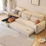 Load image into Gallery viewer, Modern Velvet Sofa Bed with USB Charging &amp; Storage Chaise Convertible Sleeper Couch
