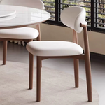 Load image into Gallery viewer, 2PCS Dining Chair Modern Ash Wood Frame Curved Backrest
