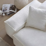 Load image into Gallery viewer, Modern Modular Sectional Sofa Removable Washable Cover Cream Upholstery Minimalist Low Profile Design

