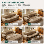 Load image into Gallery viewer, Modern Upholstered Convertible Sofa Bed for Living Room and Guest Use
