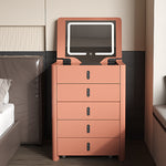 Load image into Gallery viewer, Modern Compact Vanity Desk with Flip Top Mirror Storage Drawers Makeup Cabinet
