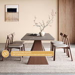 Load image into Gallery viewer, Contemporary Wooden Dining Table with Ceramic Top Modern Aesthetic

