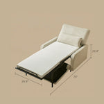 Load image into Gallery viewer, 41.3'' Modern Single Sofa Bed with Mattress Fabric Pull Out Sleeper Chair Convertible Armchair with Metal Frame
