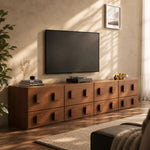 Load image into Gallery viewer, Retro Wood Bedside Table with Drawers for Bedroom

