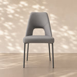 Load image into Gallery viewer, Ergonomic Hollow Back Microfiber Minimalist Kitchen Dining Side Chair 1 Piece
