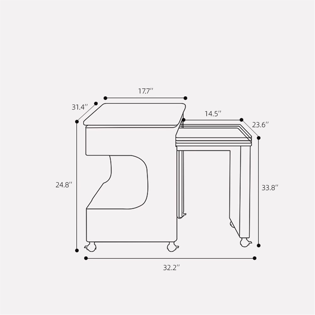 Modern Multi-Functional Coffee Table with Foldable Lift-Top Rotatable & Extendable Design