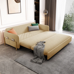 Load image into Gallery viewer, Storage sofa bed ideal for small apartments and multifunctional room
