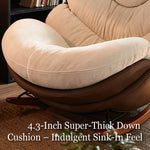 Load image into Gallery viewer, Modern Rocking Chair  Plush Comfort Ergonomic Design Durable Wooden Base for Relaxation
