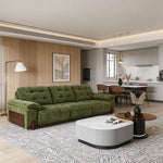 Load image into Gallery viewer, 126.7'' Modern Power Reclining Fabric Sofa Remote Control Adjustable Deep Seat Lounge Couch
