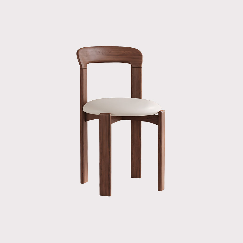 Set of 2 Modern Chic Solid Wood Frame Dinning Chair with Upholstered Cushion