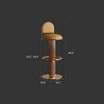 Load image into Gallery viewer, Modern Luxury Gold Swivel Bar Stool with Upholstered Seat and Fluted Pedestal Base 1 Piece
