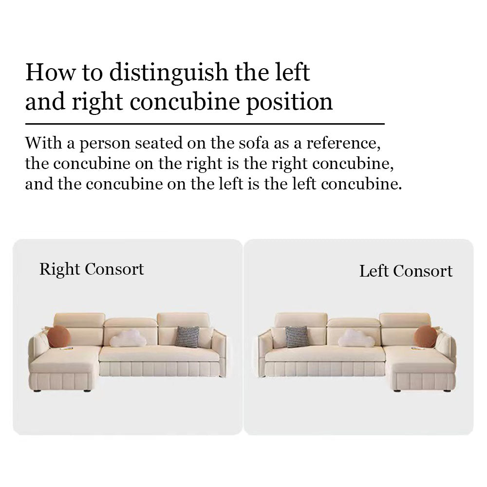 Modern Velvet Sofa Bed with USB Charging & Storage Chaise Convertible Sleeper Couch
