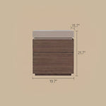 Load image into Gallery viewer, Modern Wooden Nightstand with 3 Drawers Minimalist Bedside Table Large Storage Design
