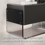 Load image into Gallery viewer, Sleek Smart Nightstand with Acrylic Base and Motion Sensor LED Lighting

