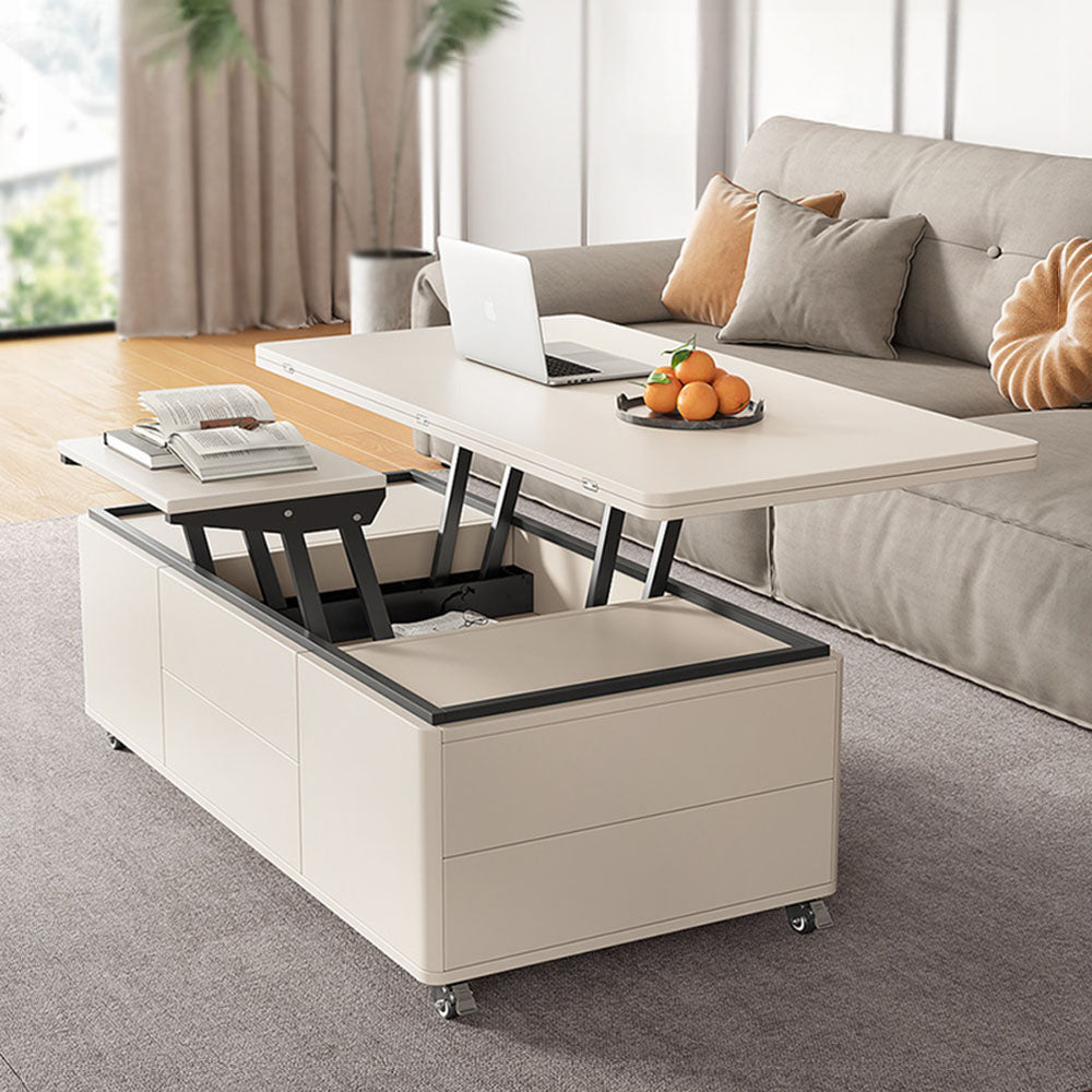 Multifunctional Lift-Top Coffee Table 2-in-1 Dining and Work Desk for Small Spaces