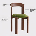 Load image into Gallery viewer, Set of 2 Modern Chic Solid Wood Frame Dinning Chair with Upholstered Cushion
