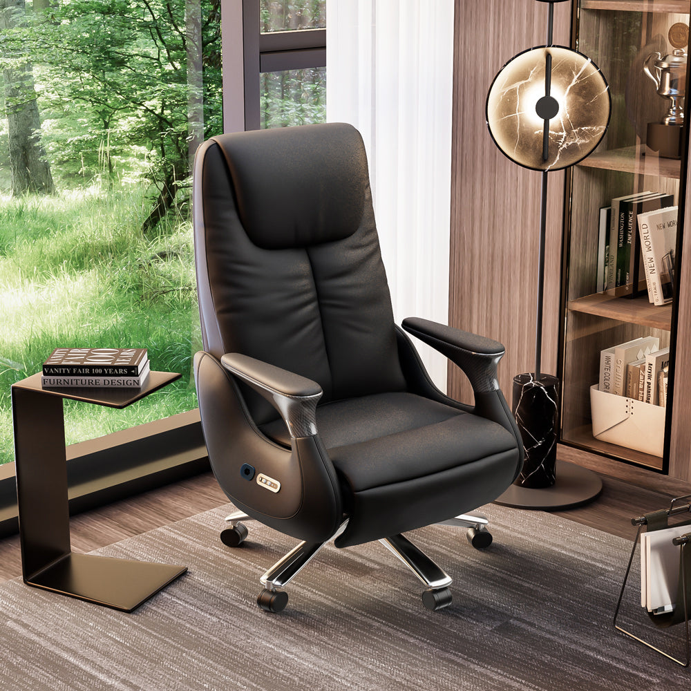 Luxury Ergonomic Massage Chair with Heating Ventilation and Smart Voice Control