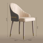 Load image into Gallery viewer, Set of 2 Modern Luxury Dining Chairs with Curved Backrest and Dual-Tone Upholstery
