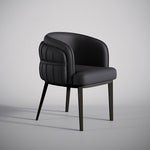 Load image into Gallery viewer, Set of 2 Modern Upholstered Dining Chair with Curved Backrest Cream Accent Chair Minimalist Dining Chair
