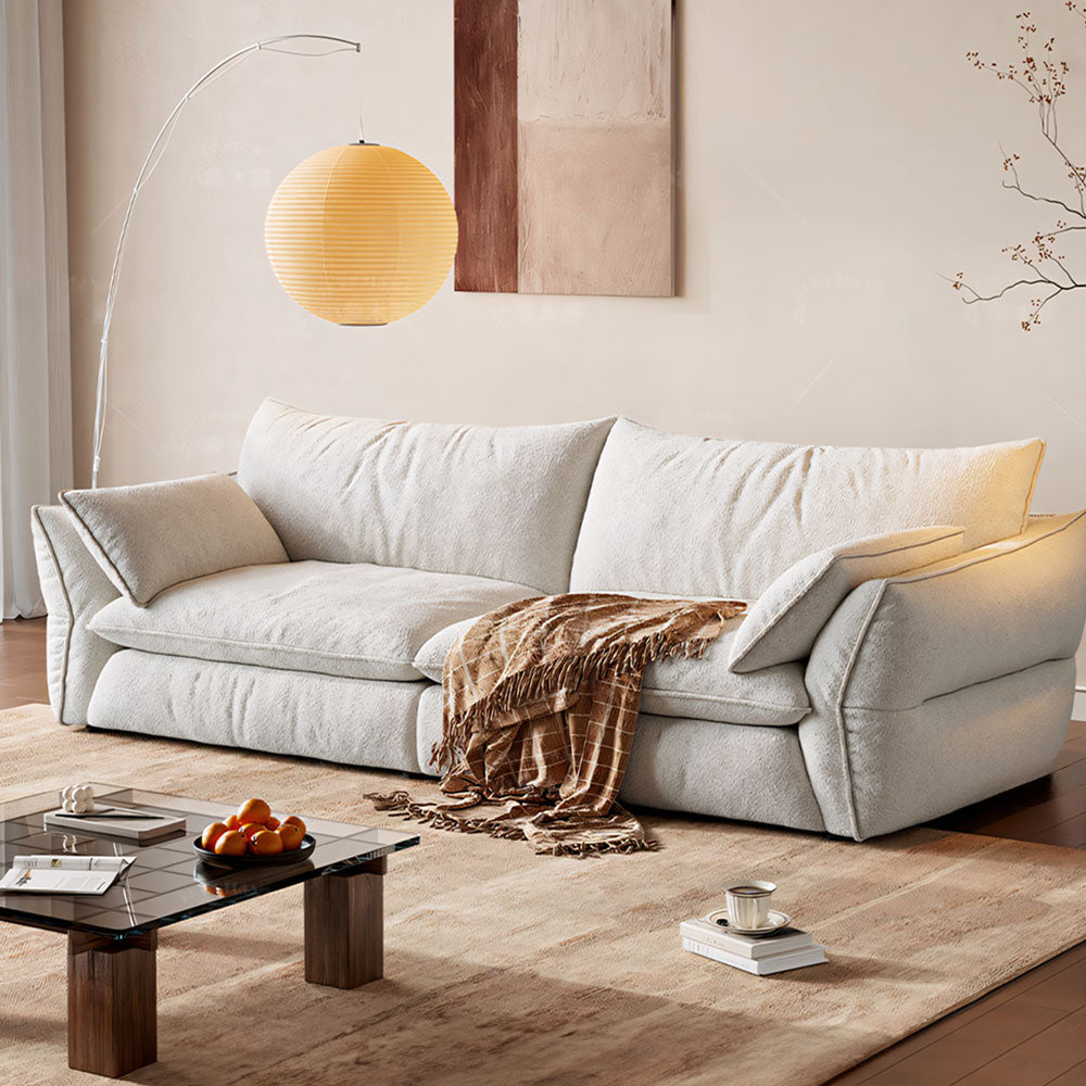 Modern Cloud Chenille Loveseat Removable Cover Deep Seat Sofa Pet Friendly