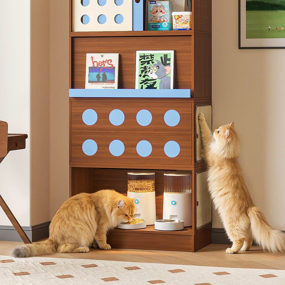 Modern Modular Storage Cabinet Pet Friendly Sideboard Multi Functional Cabinet