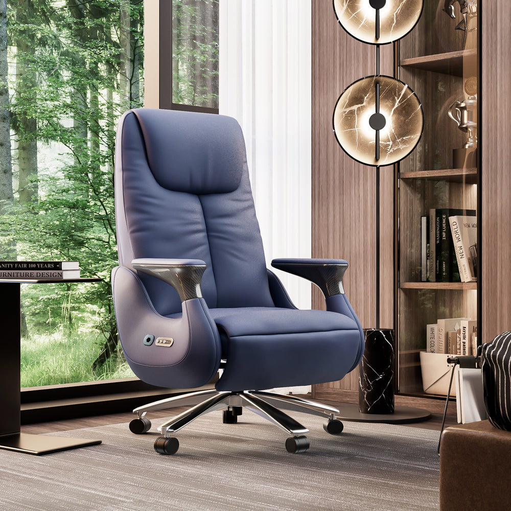 Luxury Ergonomic Massage Chair with Heating Ventilation and Smart Voice Control