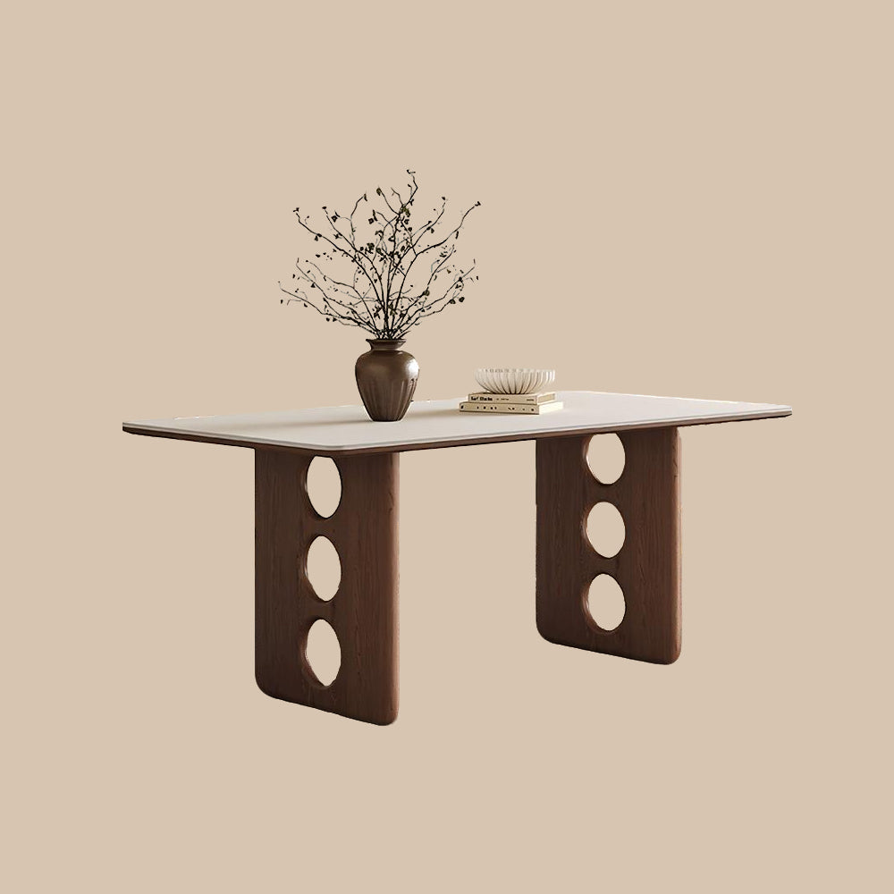 62.9'' Dining Table Modern Design Elegant Appearance Spacious Surface for Dining and Gathering