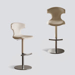 Load image into Gallery viewer, Modern Adjustable Swivel Bar Stool with Curved Backrest 1 Piece
