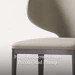Load image into Gallery viewer, Modern Upholstered Dining Chair with Sculptural Curved Backrest 1 Piece
