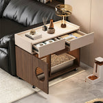 Load image into Gallery viewer, Modern Hidden Litter Box Cabinet Pet House End Table Storage Unit
